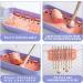 Makeup Brush Cleaning Mat With Storage Box Cosmetic Brush Cleaner Brush Makeup Scrubber Portable Cosmetic Clean Tools (Purple) - Buy Online on GoSupps.com