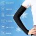 Lzymsz UV Sleeves Gloves - Long Anti-UV Hand Cover & Breathable Arm Cooler for Sports | Cycling Basketball & Hiking Protection - Black - Buy Online on GoSupps.com