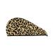 Leopard Microfiber Hair Towel Soft Super Absorbent Hair Towel Wrap for Women Coral Velvet Quick Dry Hair Cap for Long Curly and Thick Hair