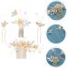 Didiseaon 2 Sets Hair Accessories Flower Decor Rhinestone Hair Clip Bridal Hair Clip Rhinestone Wedding Hair Comb Bridal Headpieces for Wedding Wig Combs Zinc Alloy Flower Head Women's Pearl - Buy Online on GoSupps.com