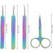 Buy Professional Stainless Steel Tweezers Set with Scissors & Leather Travel Case - Ideal for Men & Women | International Shipping Available - Buy Online on GoSupps.com