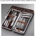 Manicure Set Nail Clippers Pedicure Set Portable Travel Household Nail Clippers Stainless Steel Nail Cutter Tools Set (Color : Brown) - Buy Online on GoSupps.com