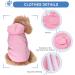 Small Dog Clothes | Chihuahua Hoodies Coats & Sweaters - Warm Pink Hoodie for Puppies - Buy Online on GoSupps.com