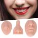 Silicone Nose Mouth Model Set | 3D Soft Practice Nose for Suture Teaching | Reusable Display Mold for Earrings | Light Skin Color - Buy Online on GoSupps.com