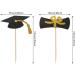 Honbay 24PCS Glitter Graduation Cupcake Toppers Graduation Cap and Diploma Cake Toppers Appetizer Picks Graduation Party Decorations for Celebration (2 Style) - Buy Online on GoSupps.com