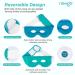 Newgo Eye Mask - Cooling Glasses for Migraines Headaches Swollen Eyes Dark Circles | Ice Eye Mask (Blue) - Perfect Relief for Tired Eyes & Sinus Pain - Buy Online on GoSupps.com