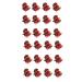 Zhjuju mini-hair clips 24 pieces women hair clips plastic hair clips hair clips plastic orchid clips for girls women 1.5 cm black.Brown