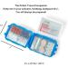 Travel Pill Organizer - Portable 8 Compartment Case for Medications & Bandages | Essential Travel Accessory - Buy Online on GoSupps.com