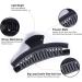 CLIPXY Premium 4.3 Inch Matte Coated Hair Claw Clips Set - 6 Pcs Bundle for Women, Sturdy & Durable, Ideal for Everyday Wear & Special Occasions - Buy Online on GoSupps.com