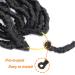 SamBraid 24 Inch 7 Packs Soft Locs Crochet Hair for Natural Butterfly Style - Black Curly Pre Looped Synthetic Braiding (24 Inch, 7Packs, 1B) - Buy Online on GoSupps.com