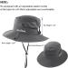 Women's Grey Ponytail Sun Hat with UV Protection - Wide Brim Beach Hat - Buy Online on GoSupps.com