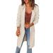Gefomuofe Women's Long Sleeve Classic Blouses Cardigan with Buttons Long Sleeve Lightweight Cardigan Elegant Shoulder Jacket Top Casual Sweater Elegant Shoulder Jacket Top Casual Top White XL