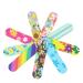 GSHLLO 100 Pcs Mini Floral Nail Files Buffers Emery Boards Nail Buffering Files Manicure Pedicure Tool