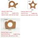 Alenybeby Nature Baby Teething Toys Set - 11pc Wooden Teether Rings | Organic Handmade Pendant | Montessori Infant Shower Gift (Type 1) - Buy Online on GoSupps.com