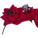 Floral Headband for Women Girls Flower Crown Headband Rose Headdress for Ladies Rose Flower Crown Headband Halloween Gothic Skull Headband Hairband Women Floral Headwear Wedding Hair Headpiece - Buy Online on GoSupps.com
