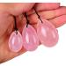 HEALLILY Yoni Eggs for Women - Kegel Training Nephrite Jade & Drilled Quartz Pelvic Floor Exercise - Pink 40x25mm - Buy Online on GoSupps.com