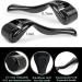 Zemolo 2Pcs Derma Roller Set - 0.5mm&1mm Beard Microneedling Roller for Hair, Skin, Face and Body - 540 Needles for Men & Women - Black - Buy Online on GoSupps.com