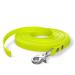 10m towline dog leash 1 carabiner neon yellow very stable dirt and water repellent 10m for strong dogs neon yellow