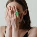 Beaupretty Aroma Ring Box Set for Women | Exaggerate Decorative Diffuser Rings - Green - 4x3cm - Buy Online on GoSupps.com