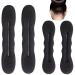Cuhza 4 pieces magical hair knot hair bun maker upgraded hair holder sponge clips hair styling donut rolls hair twist curls dry wraps donut tools 2 large and 2 small (black)