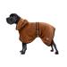 Bella & Balu Dog Bradge Out of microfiber + PFOTENCH - absorbent dog bathrobe for drying after swimming swimming or walking in the rain (XL | brown) XL brown