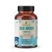 Sea Moss Complex Capsules with Irish Moss Bladderwrack and Burdock Root - Natural Thyroid Digestive and Skin Health Support - Rich in Nutrients - 60 Cap