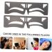 FOMIYES 10 Pcs Eyebrow Ruler Makeup Tools Eyebrow Stencil Brow Guide Stencil Eyebrow Marks Eyebrow Shape - Buy Online on GoSupps.com
