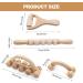 Gzjiyu 4 STK Massage Roller Set Fascia Rollers with Handles for Neck Shoulders Legs & Full Body Muscle Relief | International Shipping Available - Buy Online on GoSupps.com