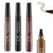 Makefullbeauty Eyebrow Makefullbeauty Waterproof Natural Eyebrow Pen Makefullbeauty Brow Pen Magical Waterproof Brow Pen Micro Fork Tip Precise Brow Pen Point Eyebrow Pencil Liquid Pen Makeup Black+Dark+Red Brown