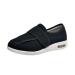 Men s Double Extra Wide Slip Resistant Adjustable Straps Diabetic Shoes Elderly Diabetic Edema Shoes Swollen Feet Support Wide Walking Shoes for Pain Reliefa (Color : A Black Size : 12)