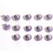 STUDIAMONDS Rubber Studs for Football Boots | 14 Translucent Purple Soccer Cleats with Standard Thread | International Shipping Available - Buy Online on GoSupps.com