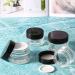 6 x 20ml Refillable Glass Cosmetic Containers - Empty Travel Doses with Screw Caps for Powders Lotions & Creams - Buy Online on GoSupps.com