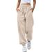 NLOMOCT Women's Water Resistant Tall Sweatpants | Winter Thermal Insulated Joggers with Pockets - High Waisted | Medium | Z2-Orange - Buy Online on GoSupps.com