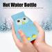Hot Water Bag - Cute Owl Shape 400ml Leak-proof & Waterproof Injection Hot Water Bottle for Hot Compresses - Portable Light Blue - Buy Online on GoSupps.com