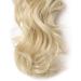 Silk-co 18inch Bleach Blond Long Curly Ponytail Extensions Claw on Synthetic Clip in Hairpiece Pony Tail Extension 18inch (Pack of 1) Bleach Blond - Buy Online on GoSupps.com