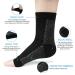 ACWOO Plantar Fasciitis Socks 4 Pairs - Ankle Compression Socks for Pain Relief - Breathable Wide Calf Support Brace - L/XL Black+White - Buy Online on GoSupps.com
