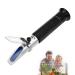 Retoteng Salinity Refractometer 0-100% Handheld Salinity Refractometer Dual Scale with ATC Function High Precision Digital Refractometer Suitable for Aquarium Marine Monitoring Saltwater Testing