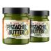 Peppertux Farms Premium Pistachio Butters I 2 JARS of 7 OZ EACH I Perfect Upgrade to Peanut Butter I Made with Turkish Antep Pistachios (Pistachio Butter Tasting Bundle - 2 PACK)
