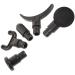 JET COMPRIS accessories 5ST Exchange of the aperture head massage adapter bits vibration massage head body massager attachment body athlete massage head arched plastic fitness five-part set