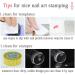 Clear Jelly Nail Stamper & Scraper Set with Cap - Nail Art Stamping Tools Kit - Buy Online on GoSupps.com