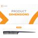 Kobe Professional Carbon Fibre Tail Comb - Fine Teeth, Lightweight, Shatter-Proof, Anti-Static - 227mm - Buy Online on GoSupps.com