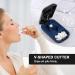 Minicoco Pill Cutter - V-Shaped Cutters for Small or Large Pills - Black - Buy Online on GoSupps.com