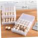 Hohopeti Serving Tray 2pcs Egg Storage Box Containers for Food Drawer Egg Container Kitchen Egg re-usable White 26x34x17cm - Buy Online on GoSupps.com