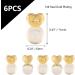 6PCS Heart Silicone Earring Lifters - Hypoallergenic 14K Gold Plated Backs for Heavy Earrings - Buy Online on GoSupps.com