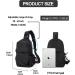 SEAFEW Small Black Sling Crossbody Backpack | Lightweight One Strap Shoulder Bag for Men Women | Ideal for Hiking, Biking, Travel | USB Charger Port-Nylon A-black - Buy Online on GoSupps.com