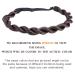 DIGUAN Thin Synthetic Hair Braided Headband in Brunette Brown - Women's Beauty Accessory - Buy Online on GoSupps.com