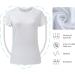 Lightbare Women's Dry Fit Short Sleeve T-Shirt - White, Small | Anti-Odor Performance Shirt for Running & Sports - Buy Online on GoSupps.com
