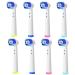 8pcs Replacement Toothbrush Heads Compatible with Oral B Electric Toothbrush - Replacement Toothbrush Heads Compatible with Braun Oral B Toothbrush