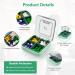 ACWOO Pill Dose Organizer - 7-Day Travel Medication Box with 4 Removable Compartments Moisture-Resistant Green | Perfect for Daily Use & International Shipping - Buy Online on GoSupps.com