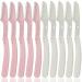 10-Piece Foldable Eyebrow Razor Set Dermaplaning Tool set for Brow Grooming face shaver